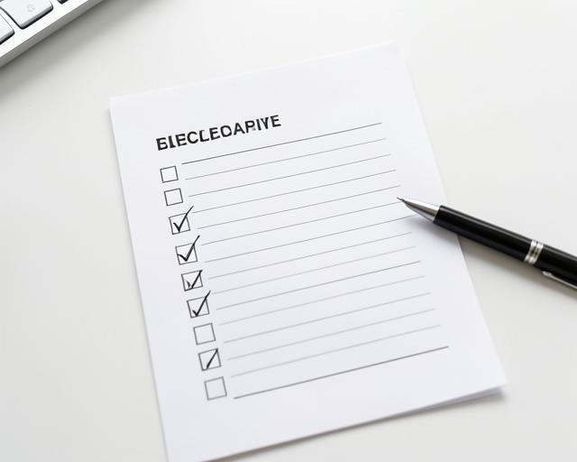 Check-list avant installation